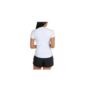 Spyder Active Women's Size Large White Ribbed Short Sleeve Active Tee Shirt
